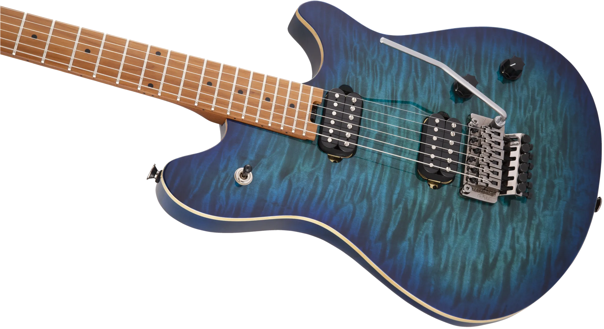 EVH Wolfgang® WG Standard QM, Baked Maple Fingerboard, Chlorine Burst