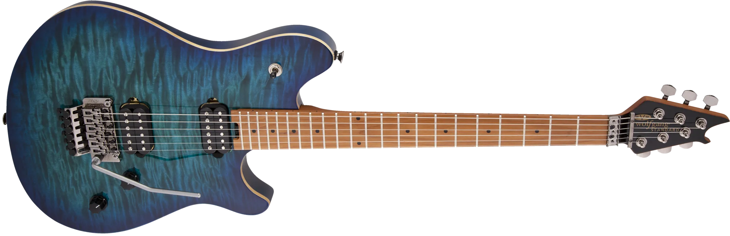 EVH Wolfgang® WG Standard QM, Baked Maple Fingerboard, Chlorine Burst