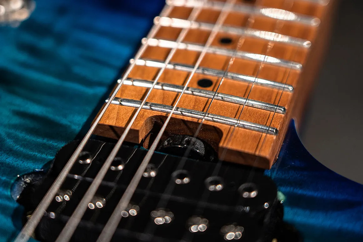EVH Wolfgang WG Standard QM, Baked Maple Fingerboard in Chlorine Burst 510-7004-599