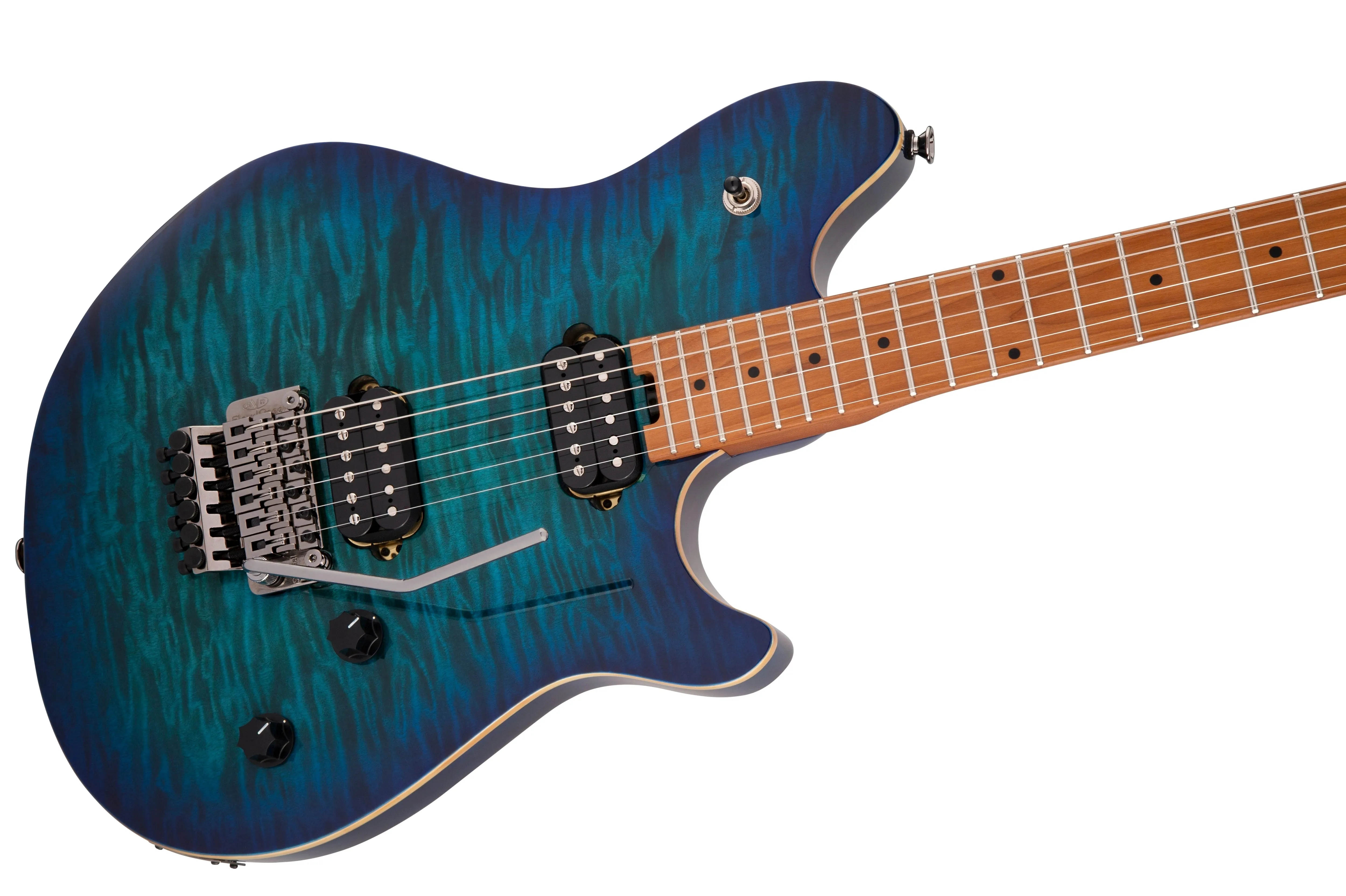 EVH Wolfgang WG Standard QM, Baked Maple Fingerboard in Chlorine Burst 510-7004-599