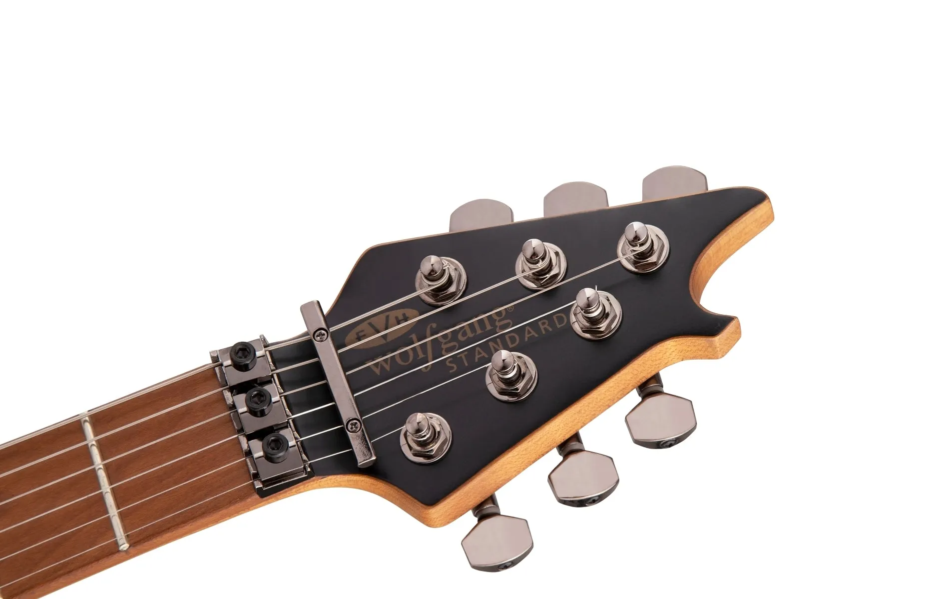 EVH Wolfgang WG Standard QM, Baked Maple Fingerboard in Transparent Amber