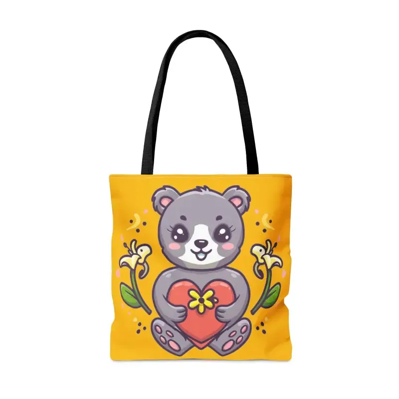 Fall in Love with the Cute Teddy Bear Tote Bag