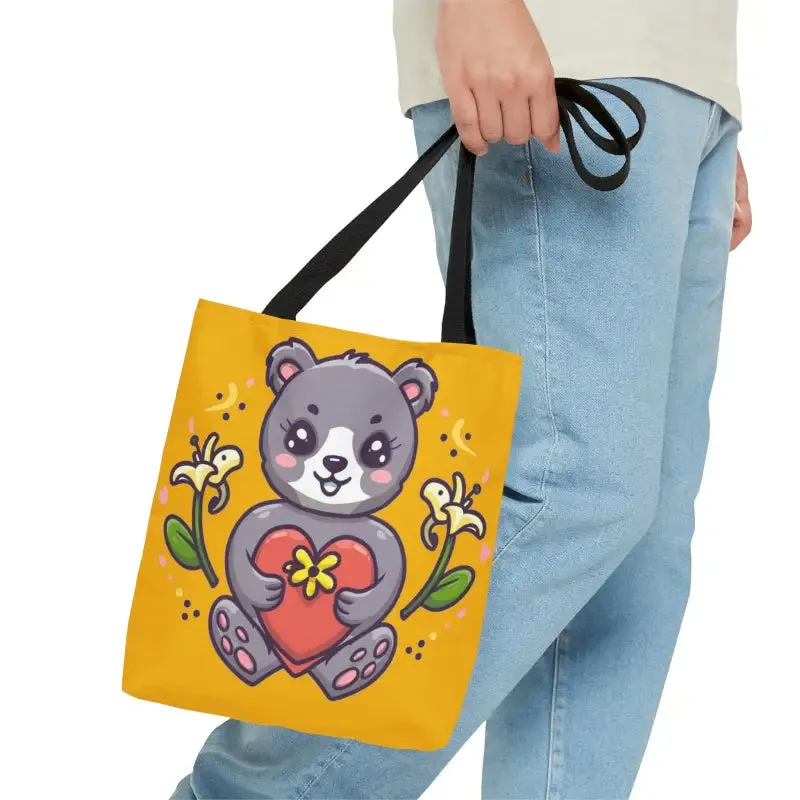 Fall in Love with the Cute Teddy Bear Tote Bag
