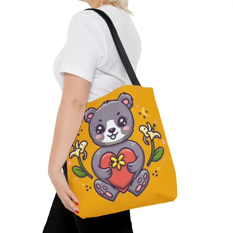 Fall in Love with the Cute Teddy Bear Tote Bag