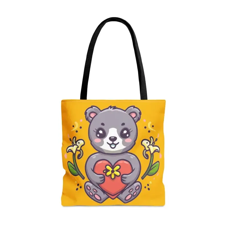 Fall in Love with the Cute Teddy Bear Tote Bag