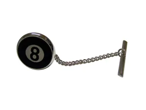 Flat Eight Ball Billiards Tie Tack