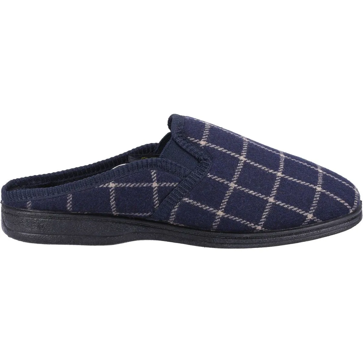 Fleet & Foster Neal Mens Chequered Mule Slippers