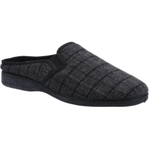 Fleet & Foster Neal Mens Chequered Mule Slippers