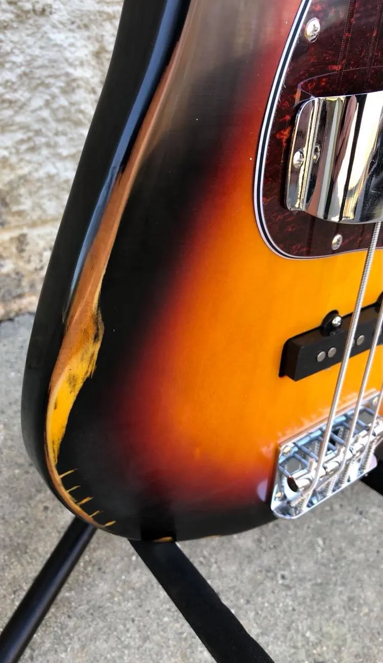 GAMMA [SOLD] Custom J21-04, Beta Model, Road-Worn, Relic'd 3-Tone Burst