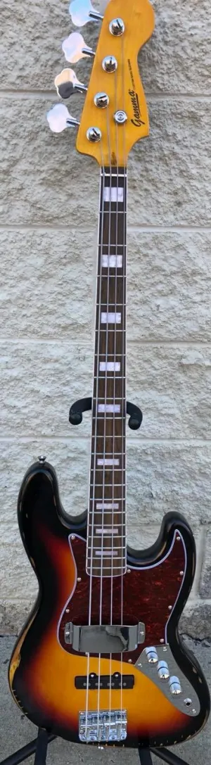 GAMMA [SOLD] Custom J21-04, Beta Model, Road-Worn, Relic'd 3-Tone Burst