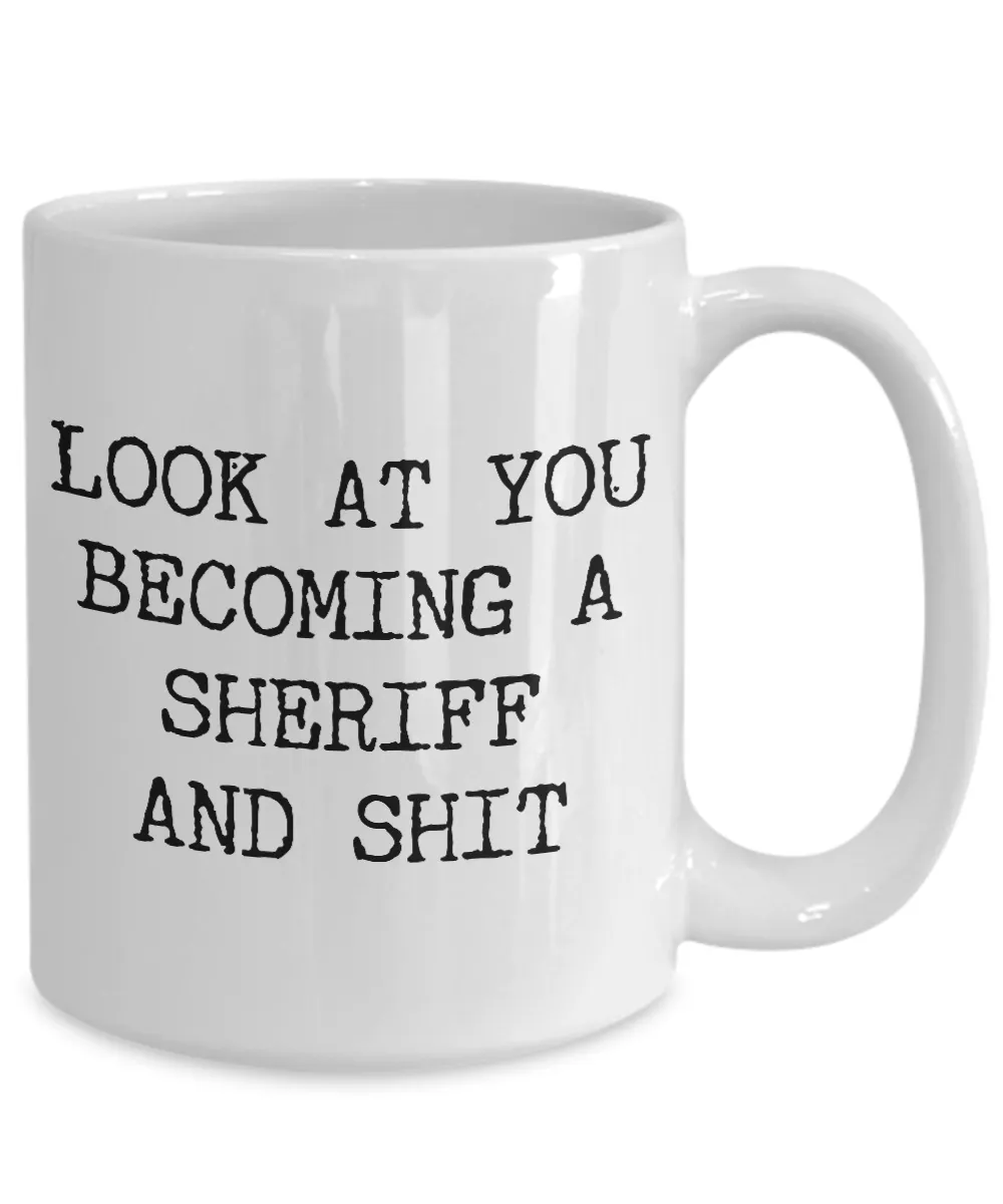 Gift For Sheriff Mug Sheriff Gifts Funny Sheriff Academy Coffee Cup