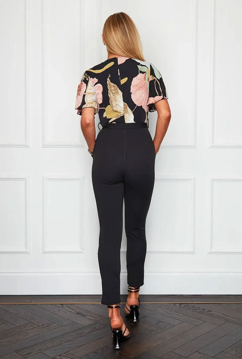 GIRL IN MIND DENISE ANGEL FLOWER JUMPSUIT