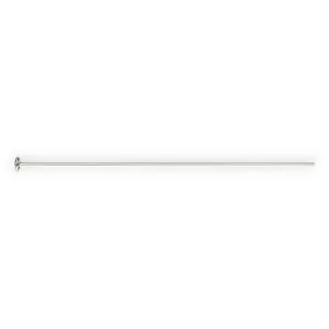 Head Pin with Flat Disc (Heavy, 0.64mm) in Sterling Silver