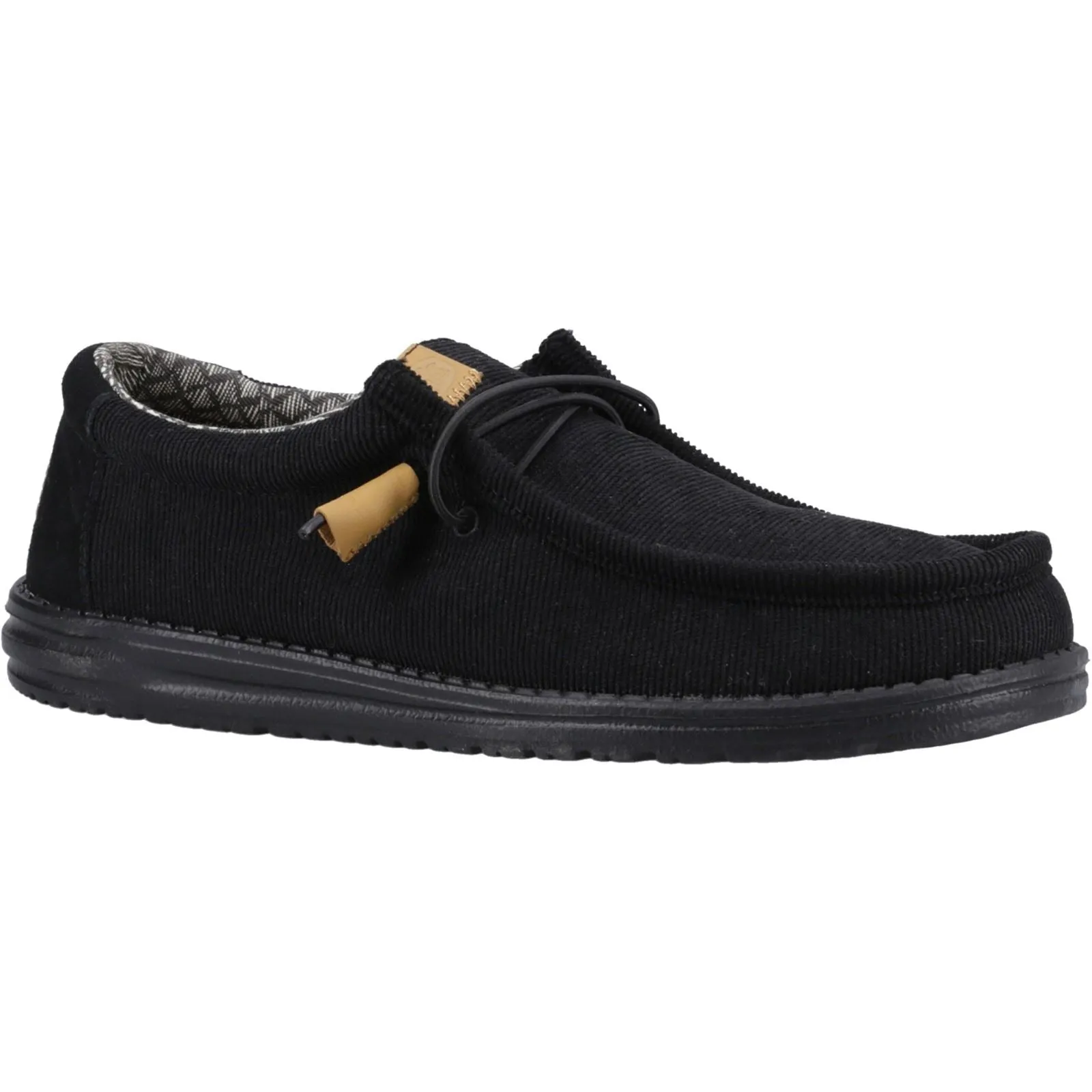 Heydude 40163 Wally Corduroy Klassische Slipper für Herren, Schwarz