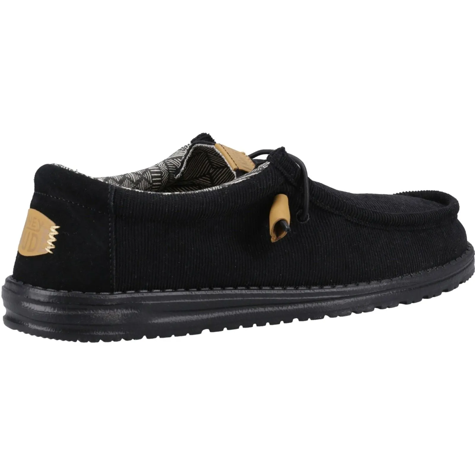 Heydude 40163 Wally Corduroy Klassische Slipper für Herren, Schwarz