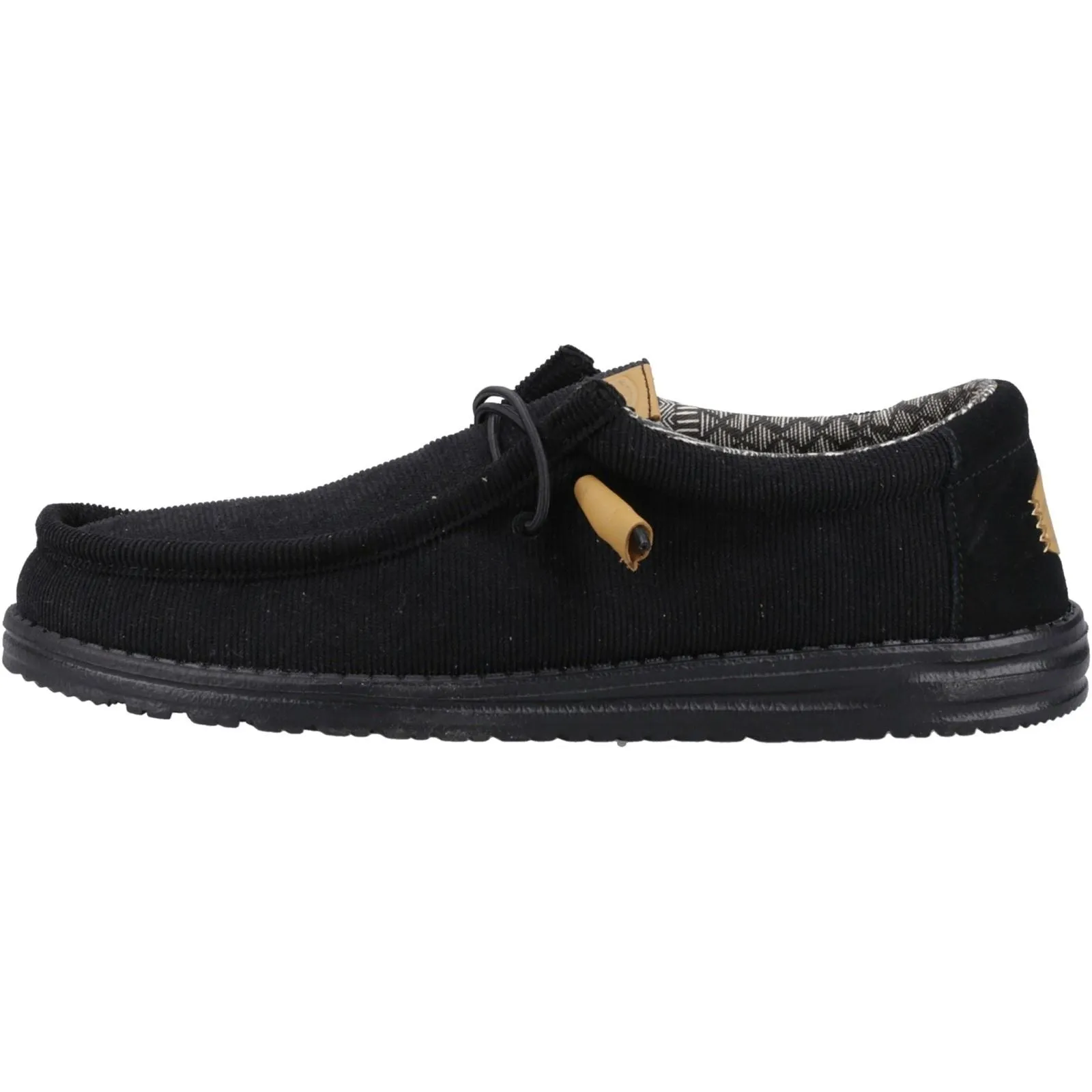 Heydude 40163 Wally Corduroy Klassische Slipper für Herren, Schwarz