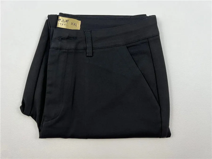 High Waist Slim Fit Pencil Pants – Ankle-Length Trousers for Women