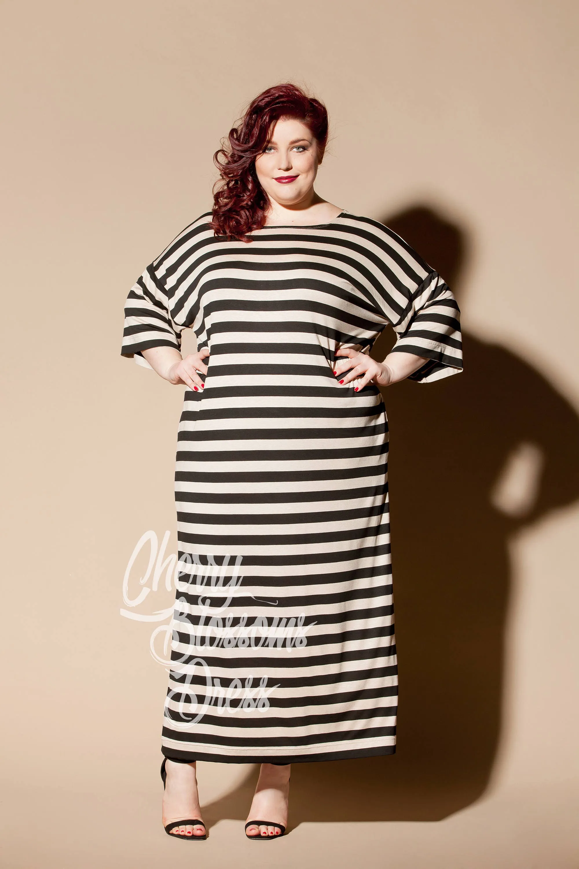 Horizontal Stripe Valentine Dress, 054.261