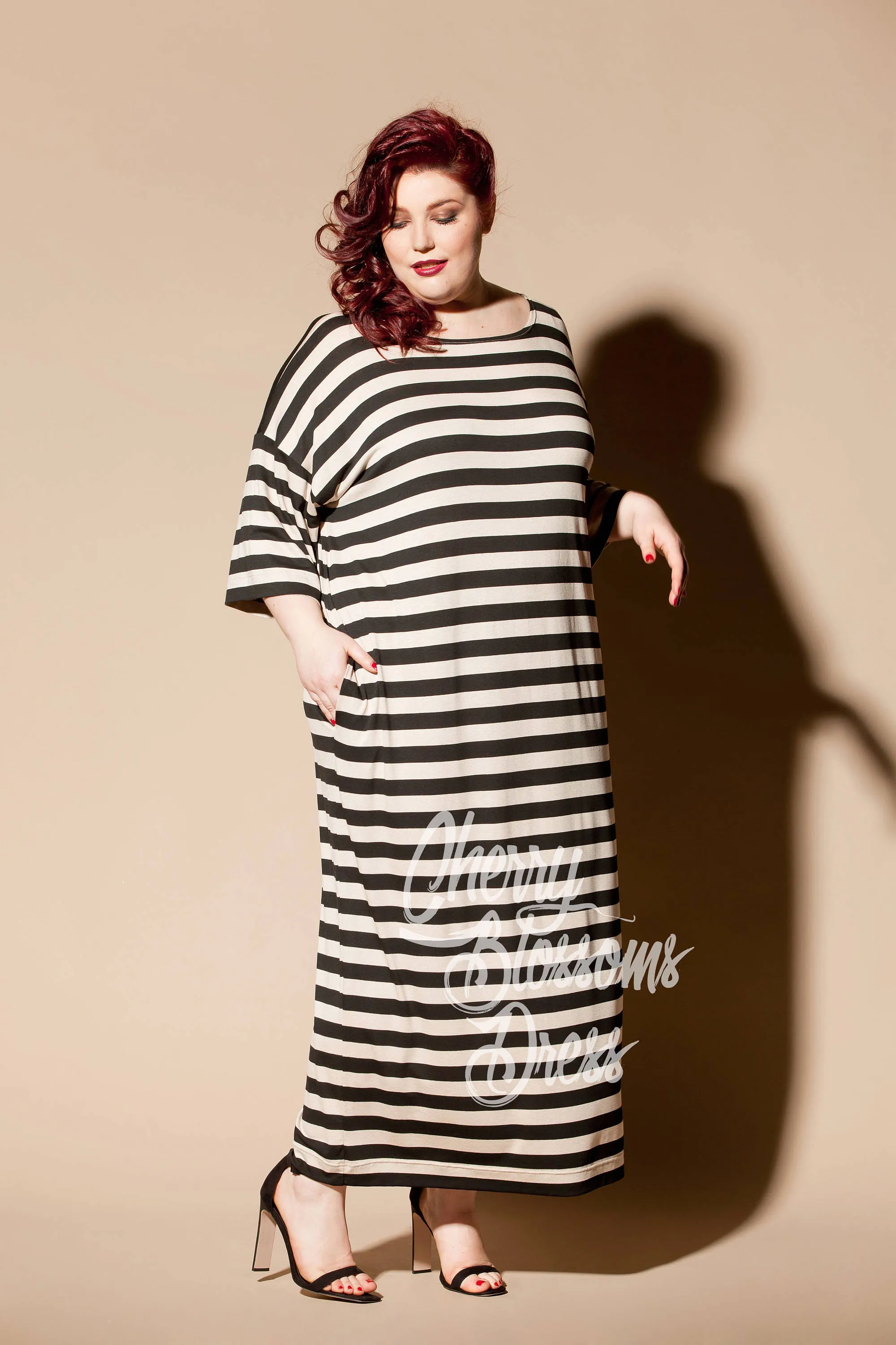 Horizontal Stripe Valentine Dress, 054.261