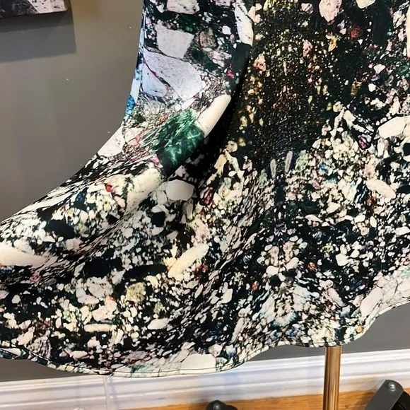 🍕Hunter Bell Porter Cocktail skater fit and flare Dress scuba