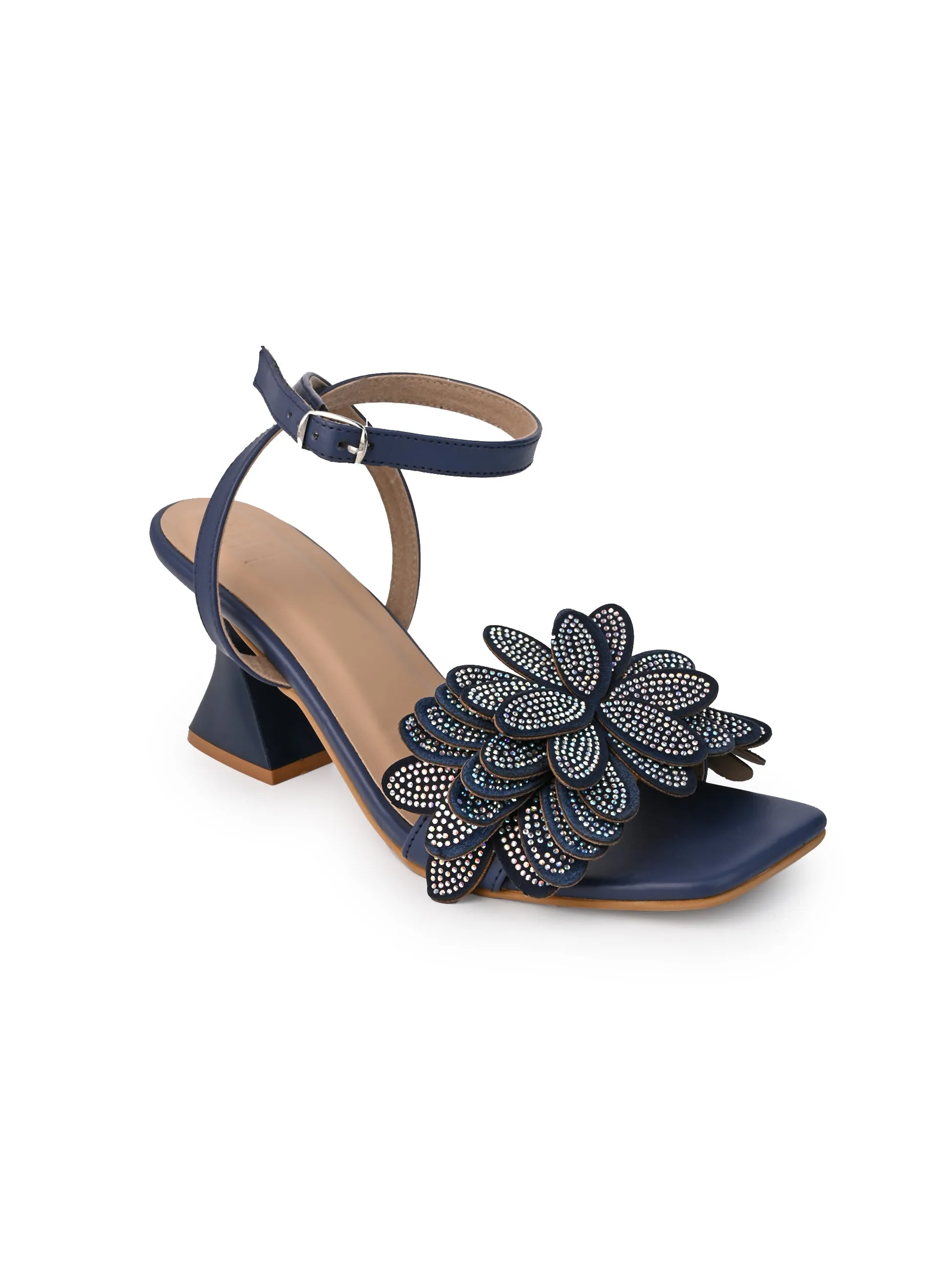 Hydes and Hues Blue Strap Heels