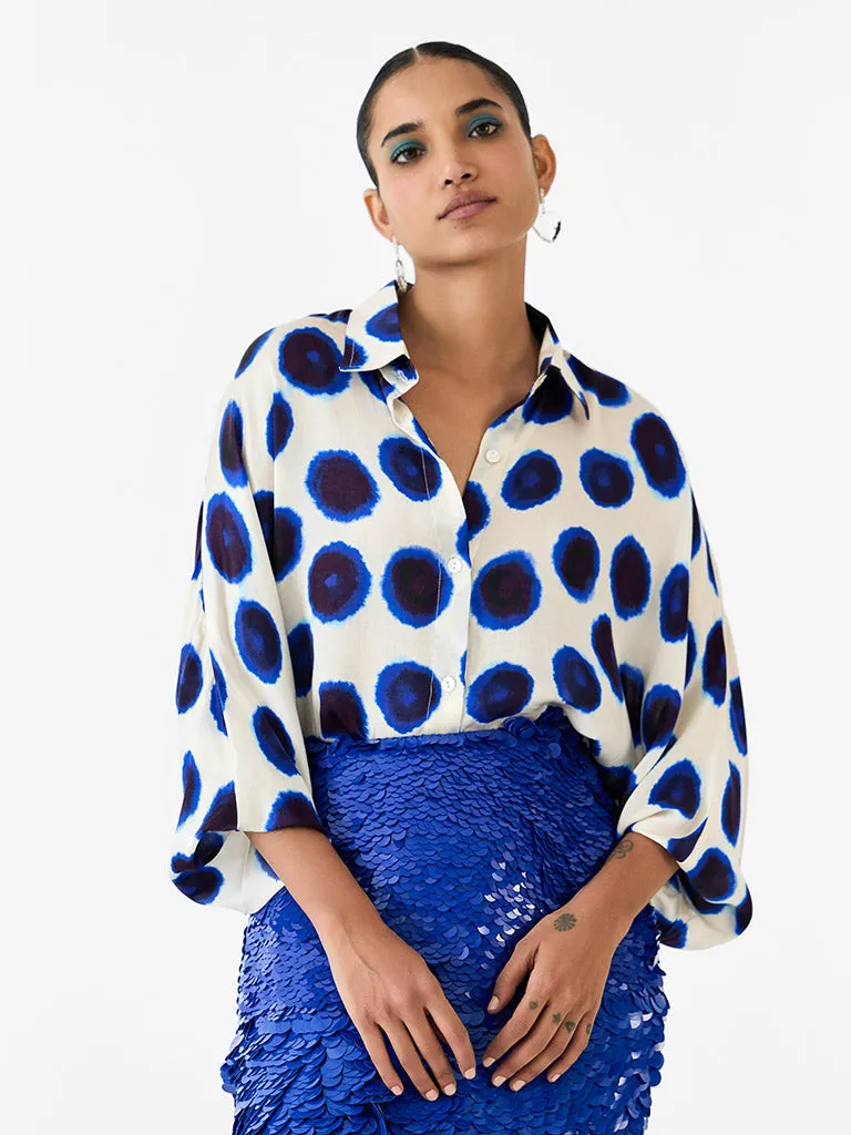 Indigo Batwing Shirt