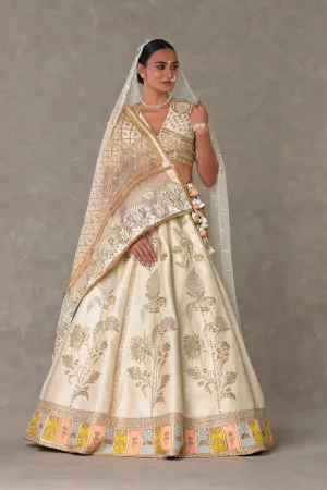 Ivory Anar-Phool Lehenga