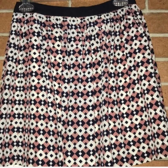 👄J. CREW👄 SILK DIAMOND TILE SKIRT👄