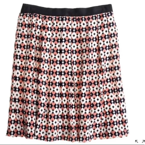 👄J. CREW👄 SILK DIAMOND TILE SKIRT👄