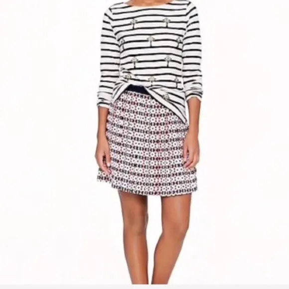 👄J. CREW👄 SILK DIAMOND TILE SKIRT👄