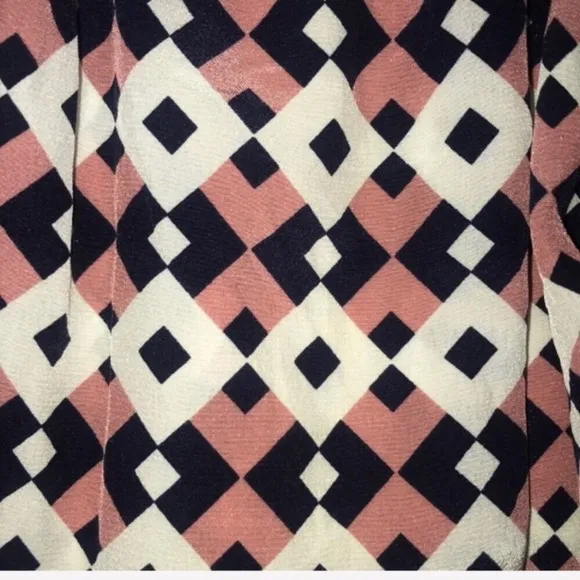 👄J. CREW👄 SILK DIAMOND TILE SKIRT👄