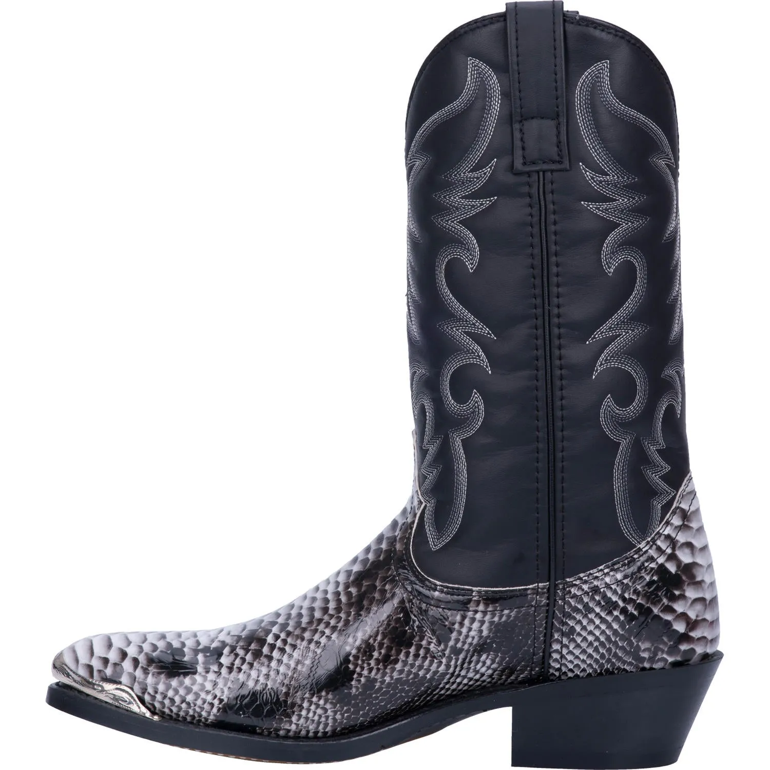 Laredo Men's Monty Black/White Manmade Boot 68067