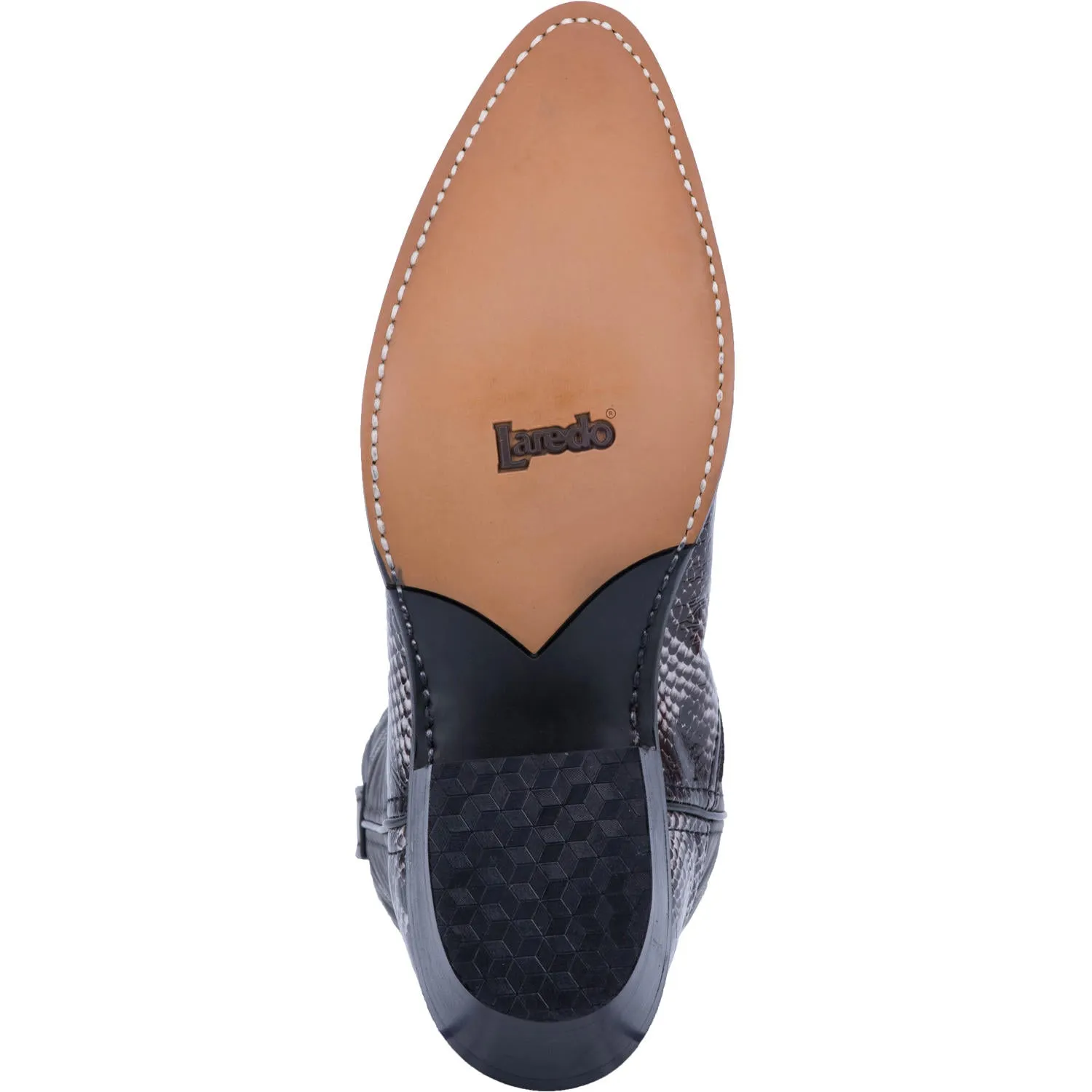 Laredo Men's Monty Black/White Manmade Boot 68067