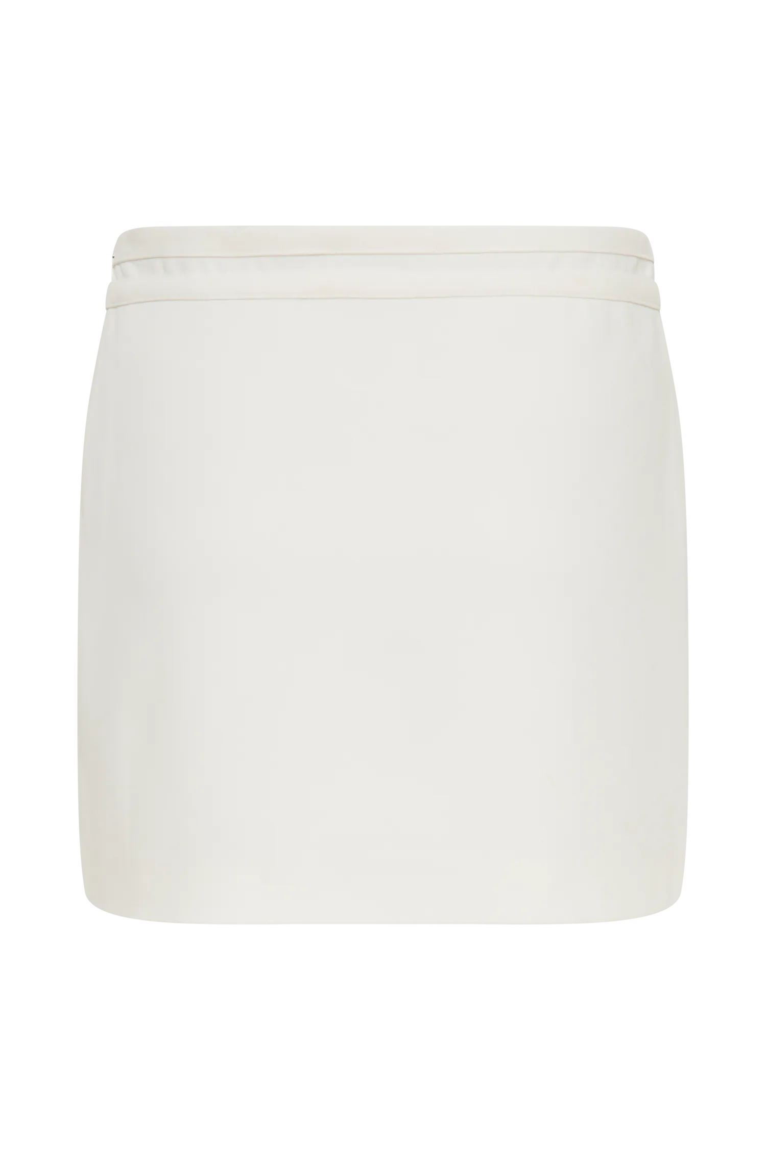 Letitia Suiting Mini Skirt With Buckle - Ivory