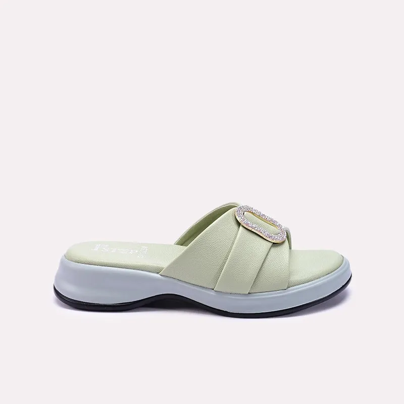 Light Green Soft Casual Slippers 0413084