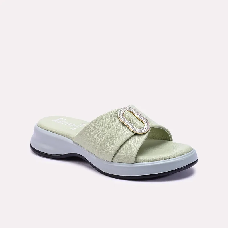 Light Green Soft Casual Slippers 0413084