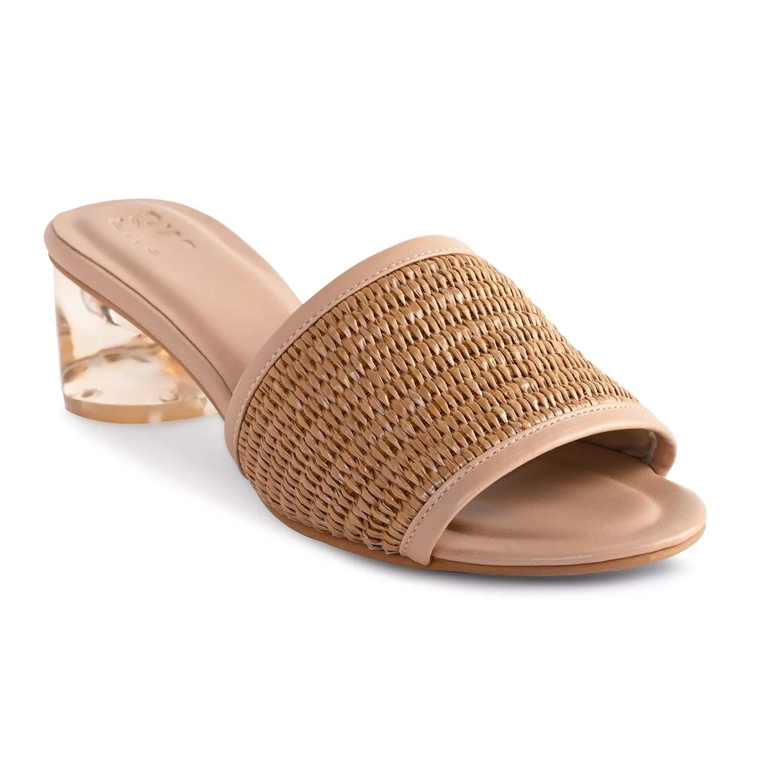 Lily Nude Weave Heels For Women
