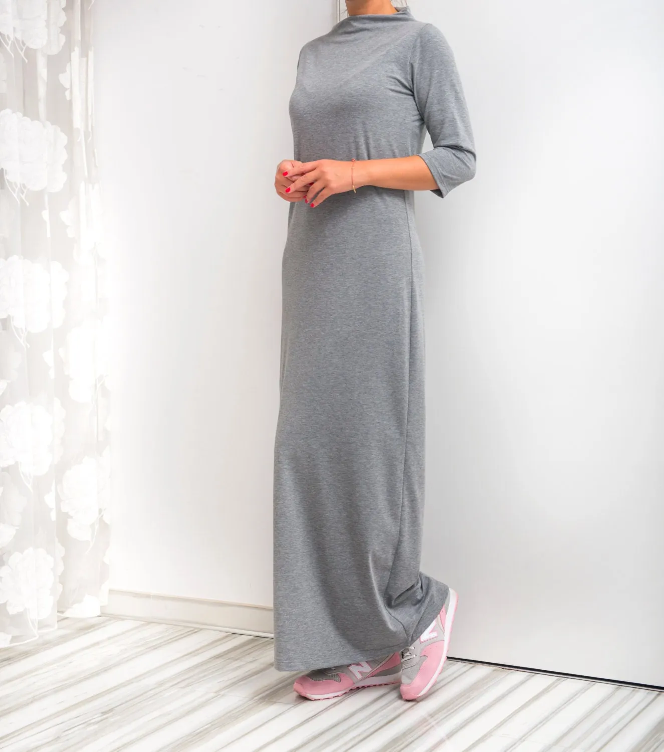 Long Loungewear Dress, Stay Home Dress, Pregnancy Dress, Plus Size Clothing, Comfy Maxi Dress, Maternity Dress, Winter Cozy Dress, Loose