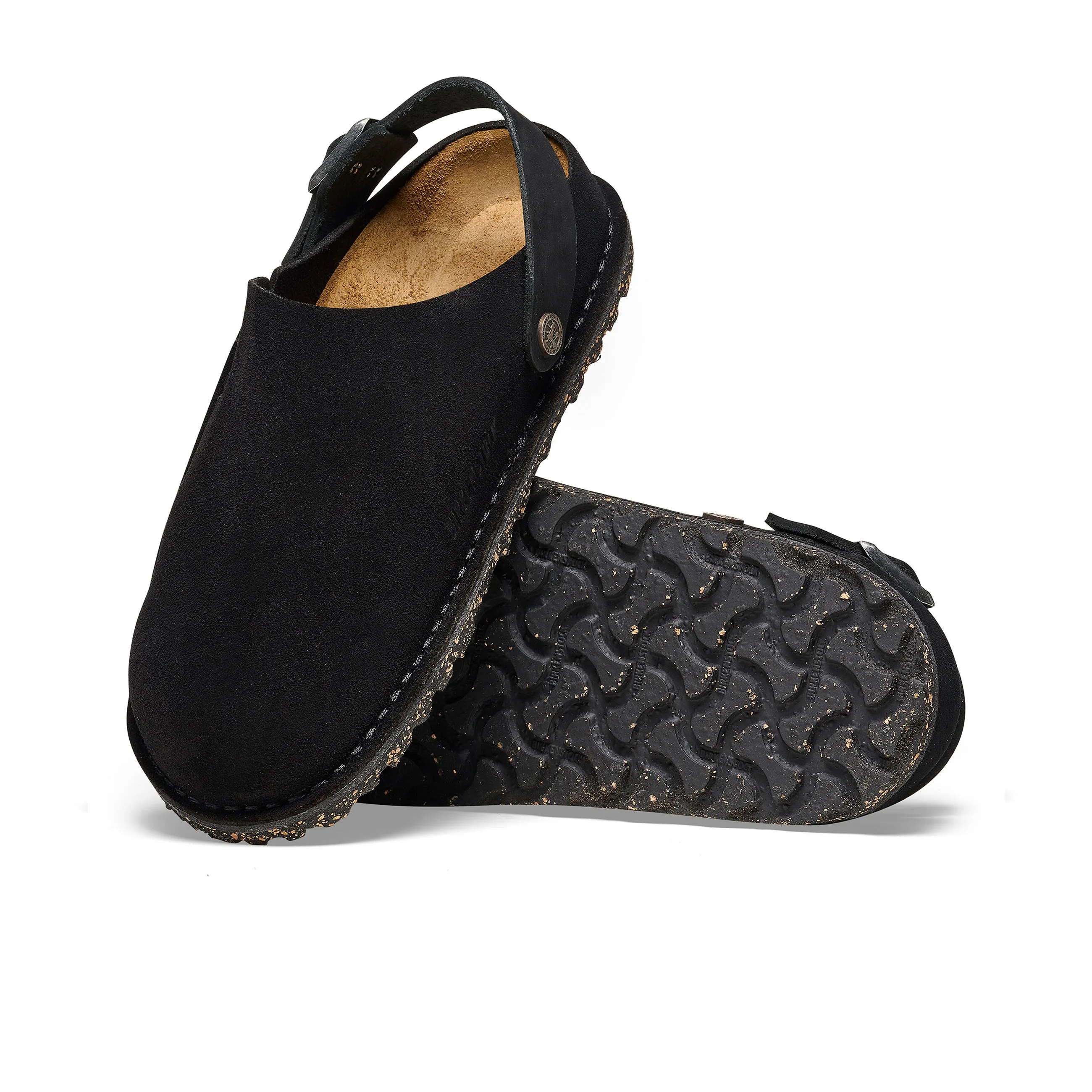 Lutry Black Suede Leather