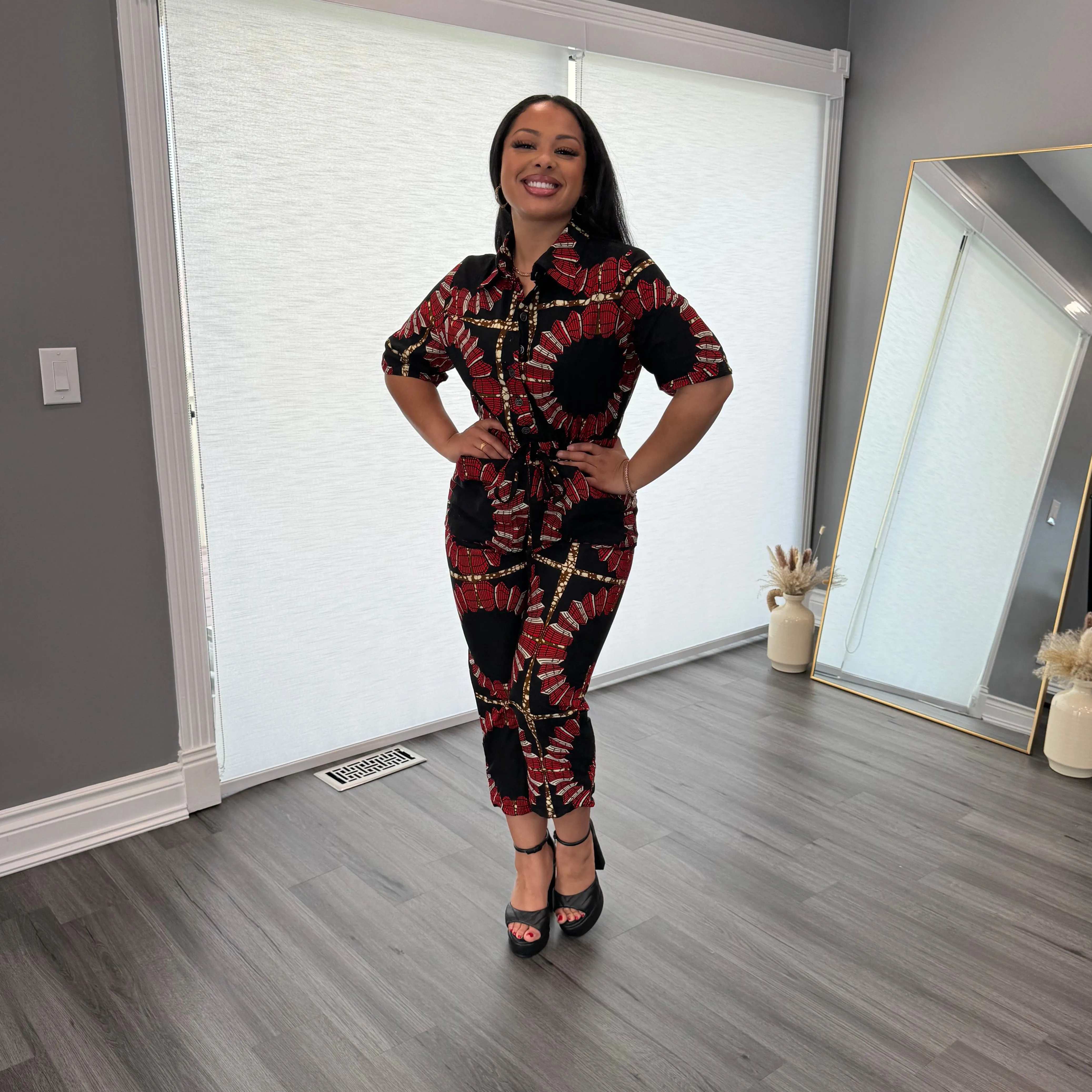 Mansa African Print Jumpsuit