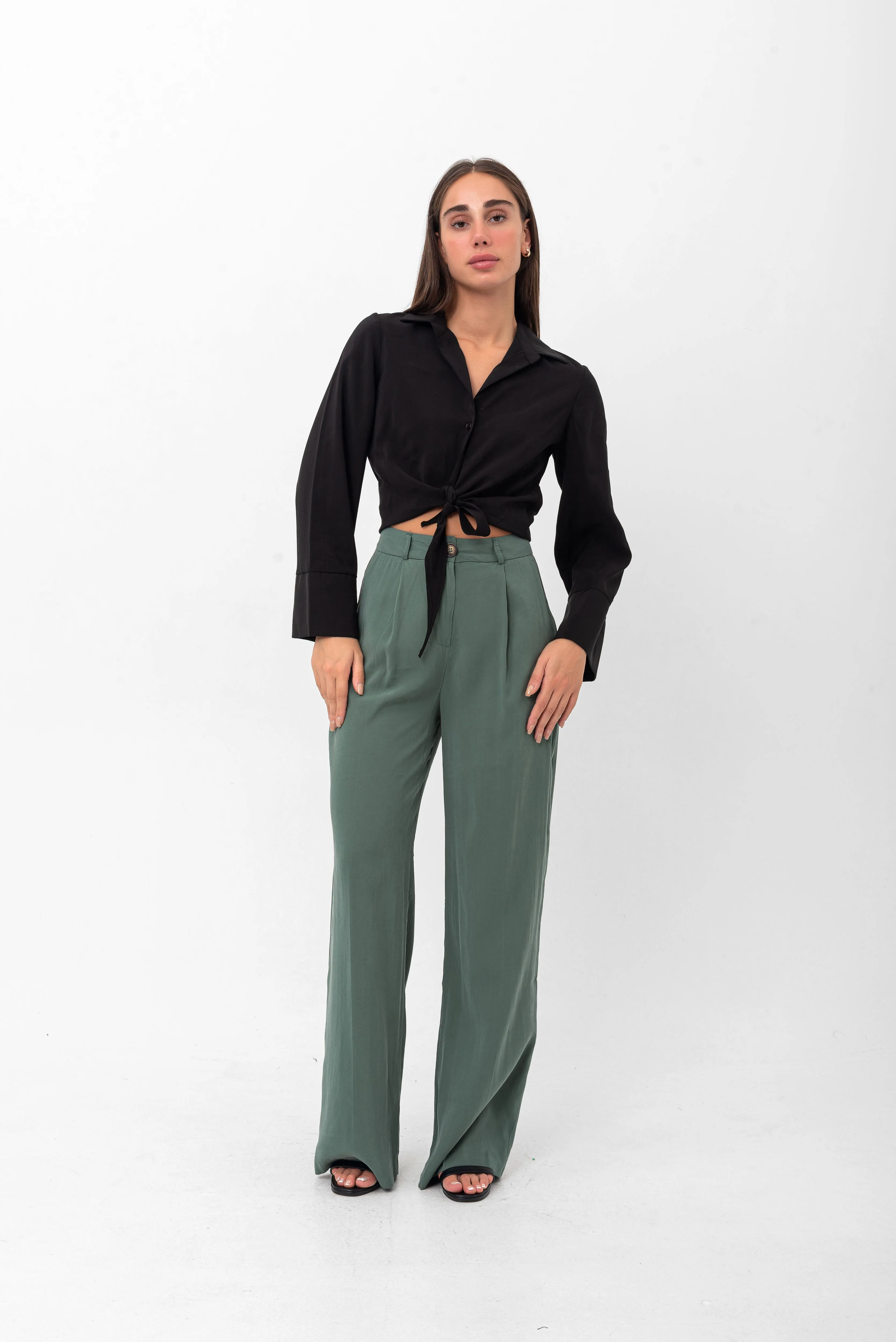 Marilyn Tie-Up Shirt - Black