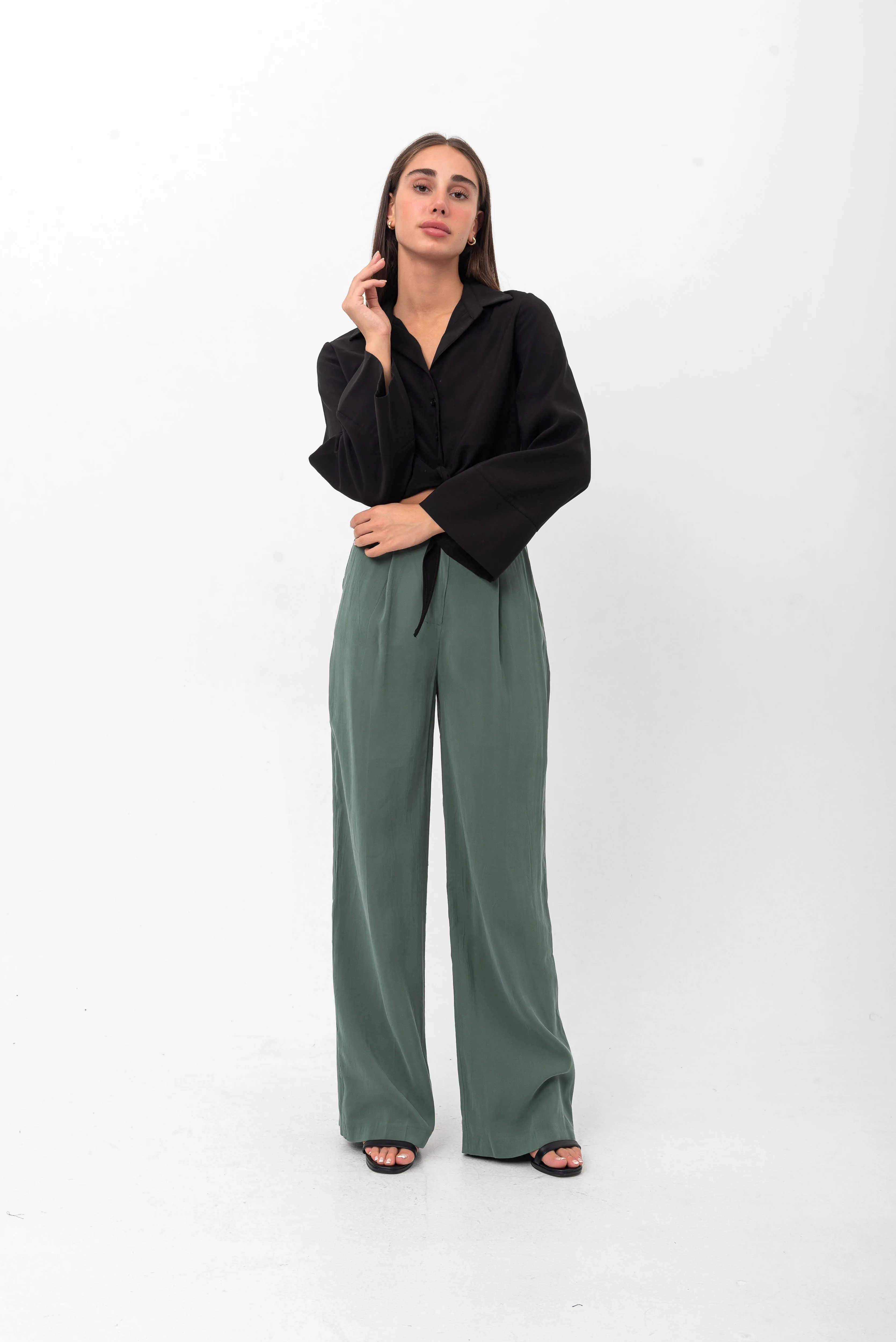 Marilyn Tie-Up Shirt - Black