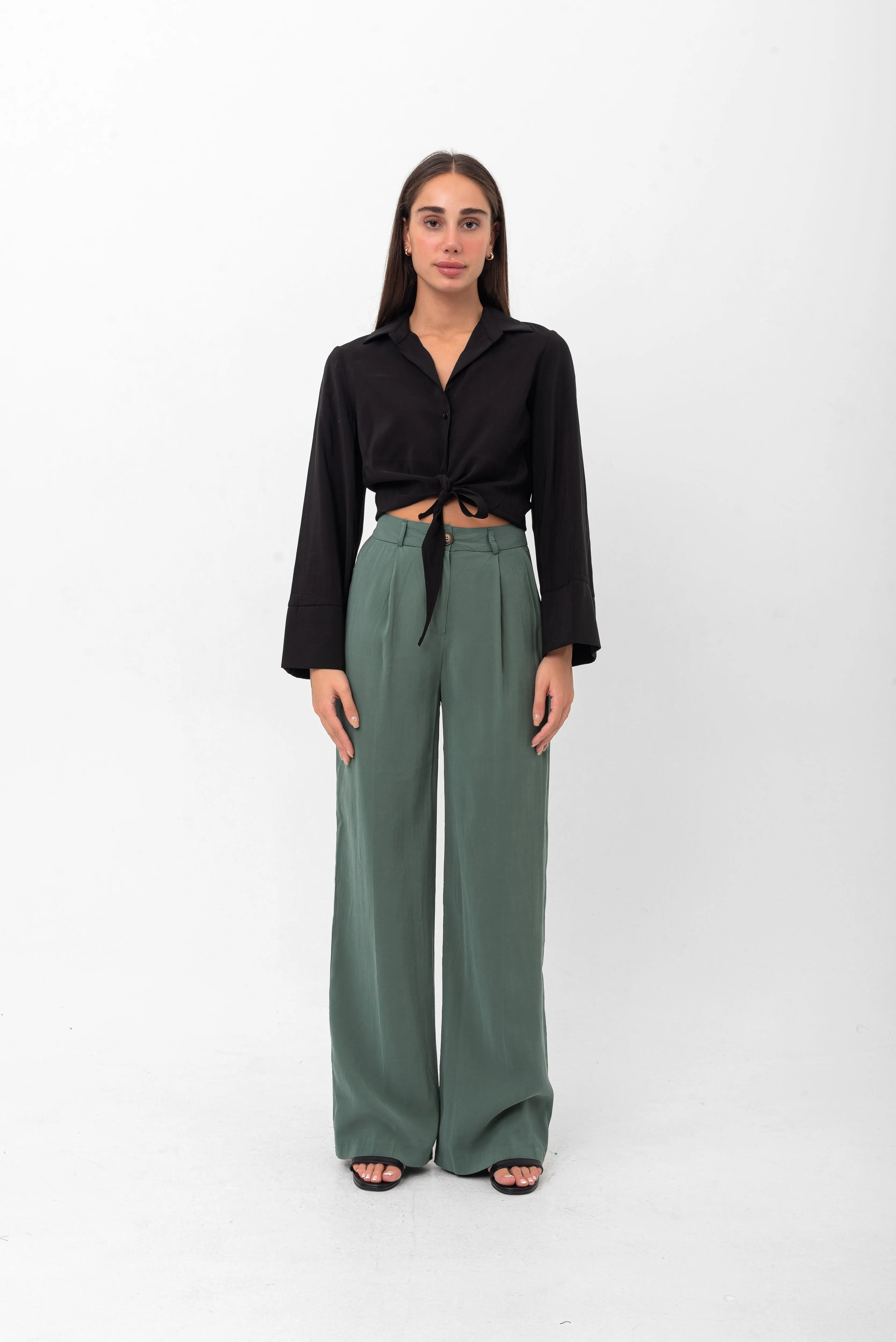 Marilyn Tie-Up Shirt - Black