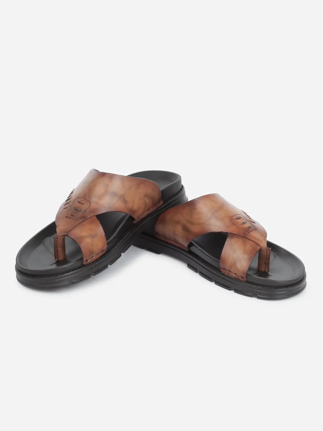 Men's Brown Smart Casual Thong Sandal (ID4245)