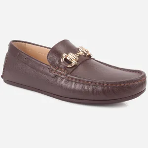 Mens "SHABZ" Leather Slip-on Moccasins