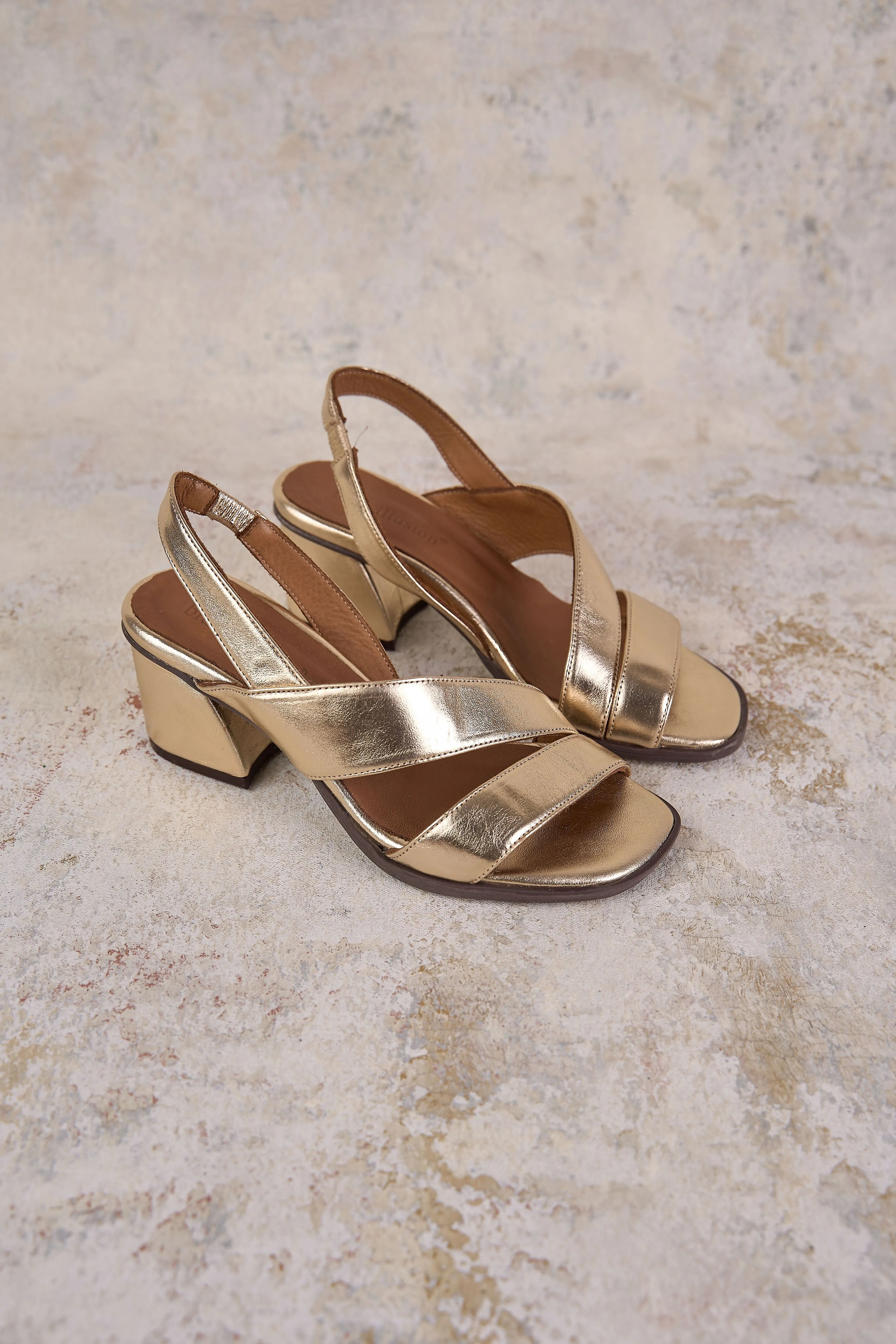 Minnie Gold Heel - Gold