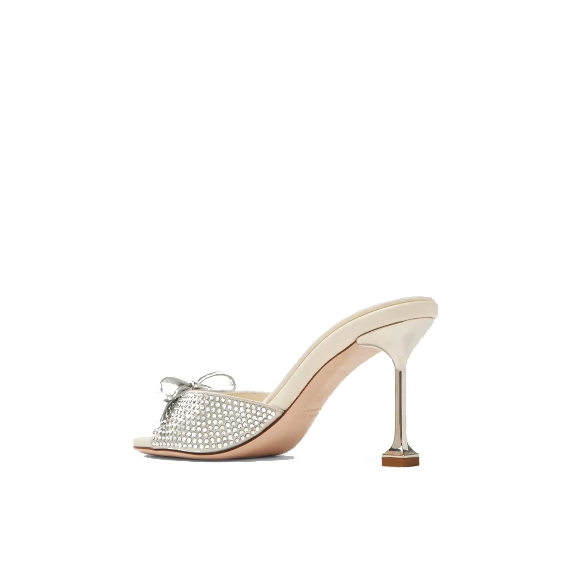 MIU MIU Elegant Leather Crystals Slip-On Flats for Women