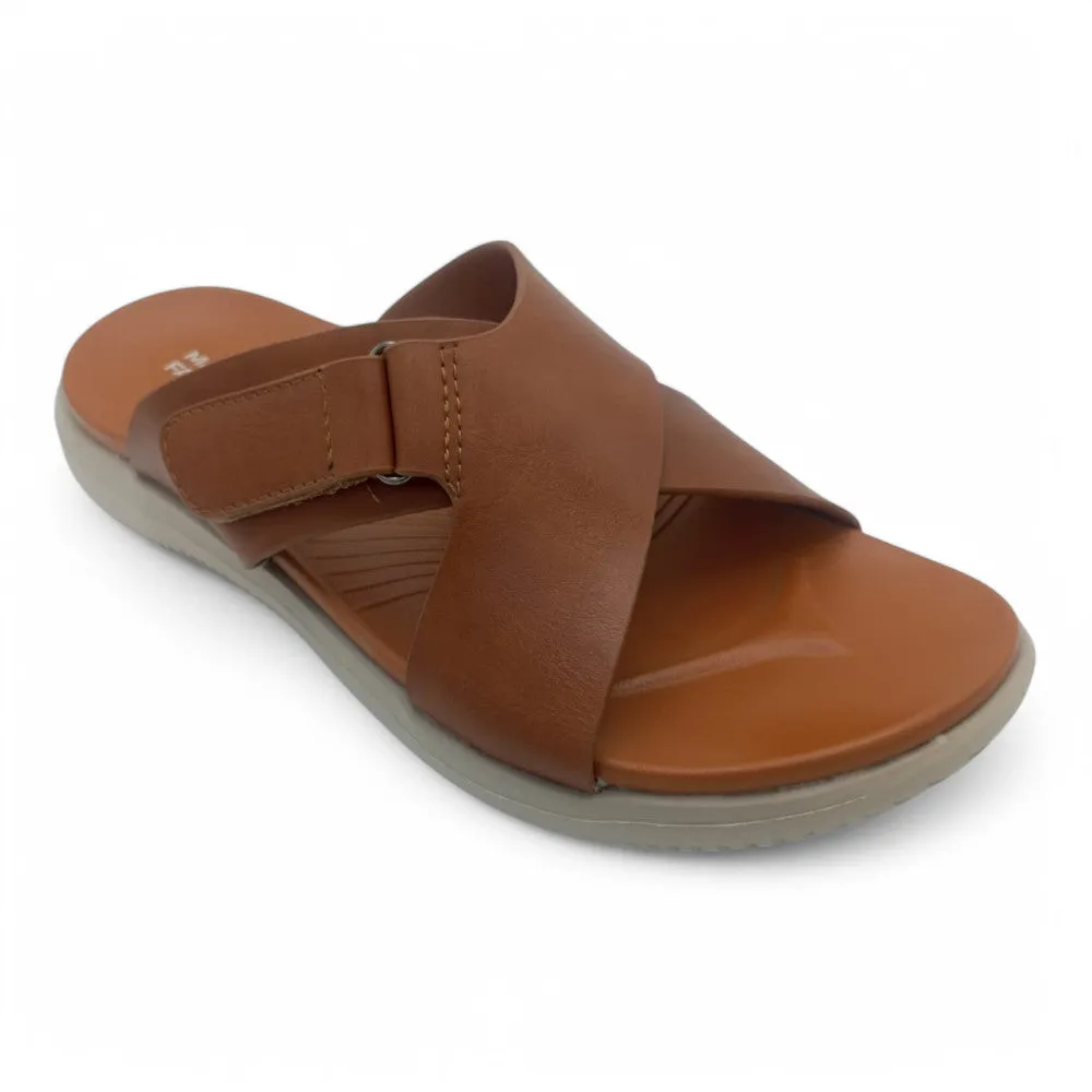 Mova Comfort Cross Strap Slippers 6003 – Mustard