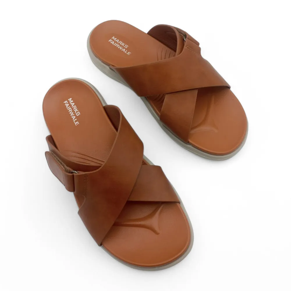 Mova Comfort Cross Strap Slippers 6003 – Mustard