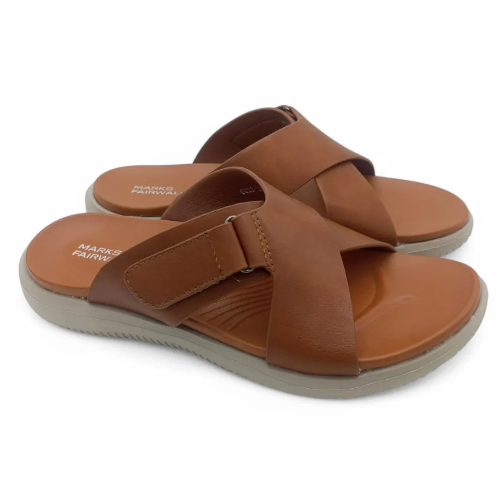 Mova Comfort Cross Strap Slippers 6003 – Mustard